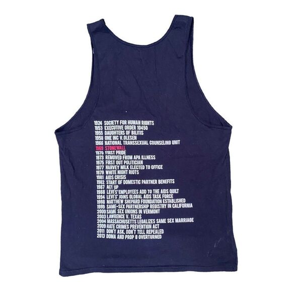 🌈‎ Levi’s Pride Stonewall Tank Top Unisex Medium - Picture 4 of 4